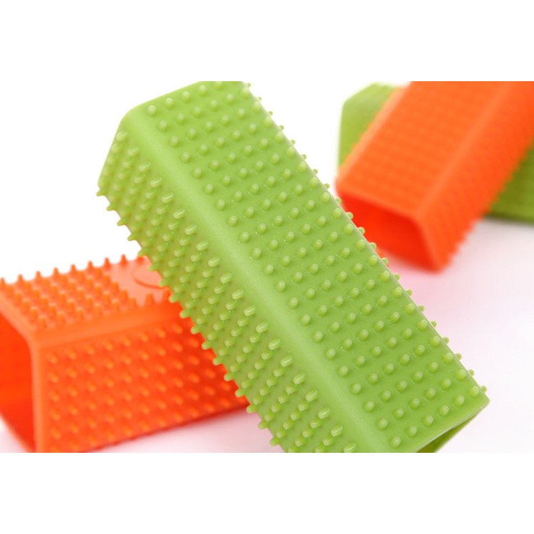 Silicone Pets Shedding Hair Remover Grooming Tool Roller for Puppy Dogs Cats - Orange-2