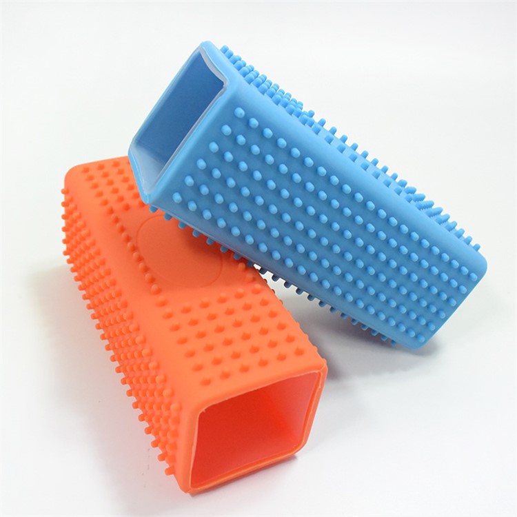 Silicone Pets Shedding Hair Remover Grooming Tool Roller for Puppy Dogs Cats - Orange-3