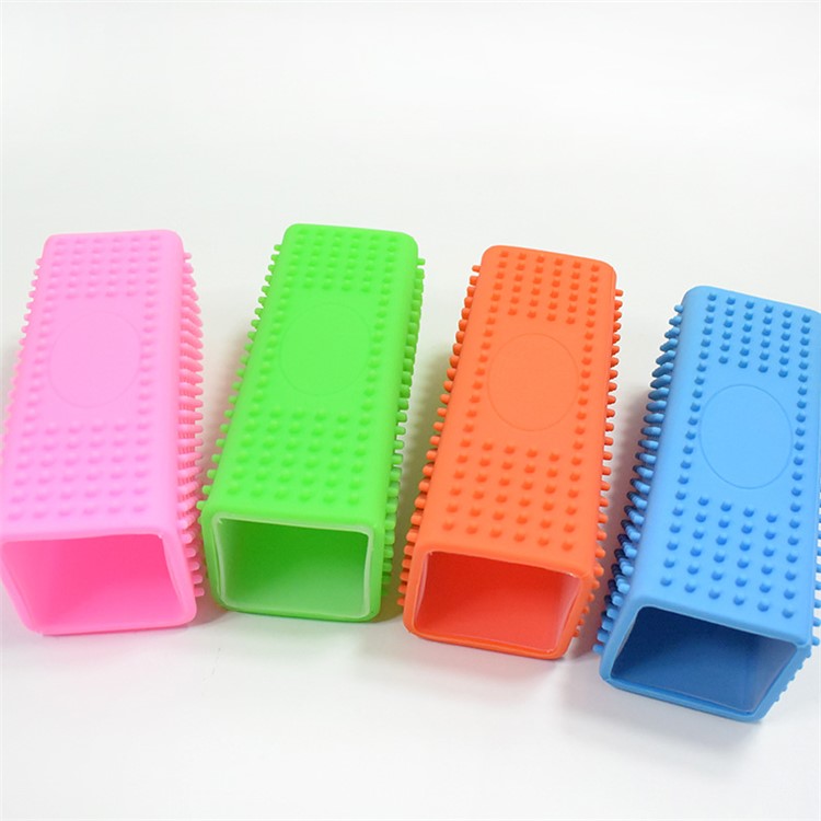 Silicone Pets Shedding Hair Remover Grooming Tool Roller for Puppy Dogs Cats - Orange-6