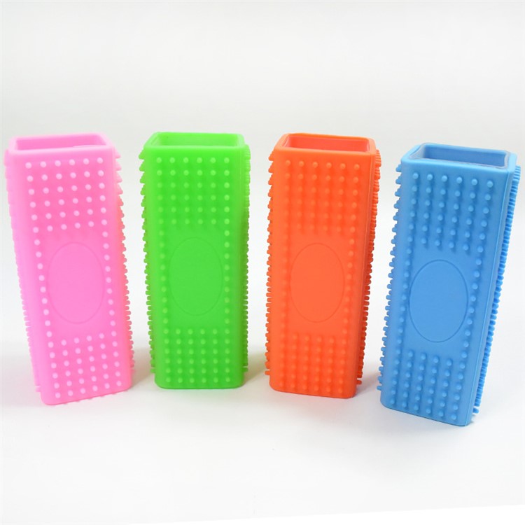 Silicone Pets Shedding Hair Remover Grooming Tool Roller for Puppy Dogs Cats - Orange-7