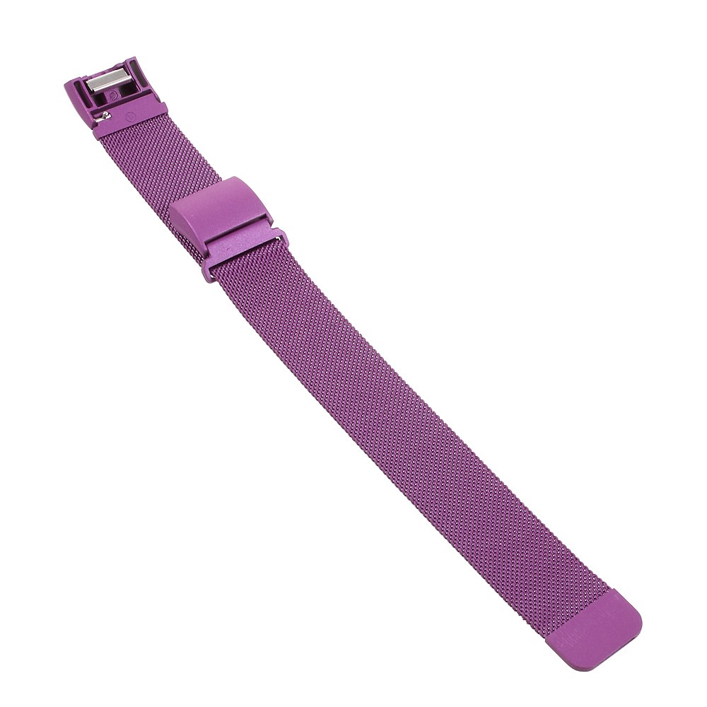 Stainless Steel Milanese Magnetic Watch Band Strap Replacement for Fitbit Charge 2 - Purple-2