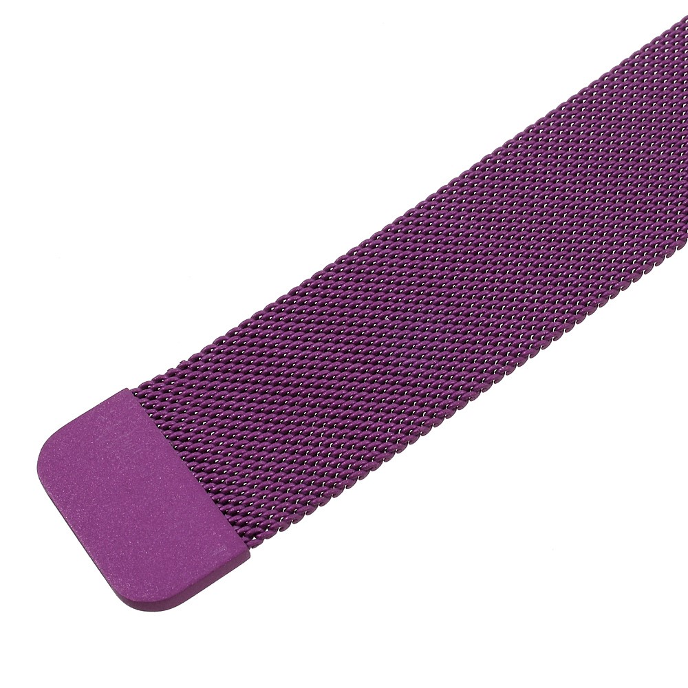Stainless Steel Milanese Magnetic Watch Band Strap Replacement for Fitbit Charge 2 - Purple-6