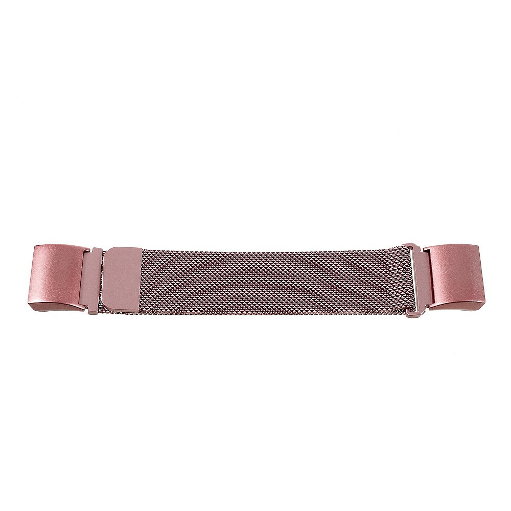 Stainless Steel Magnetic Milanese Watch Wrist Band for Fitbit Charge 2 - Pink-2