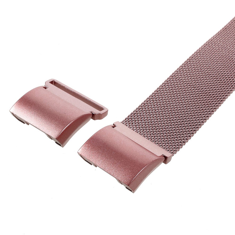 Stainless Steel Magnetic Milanese Watch Wrist Band for Fitbit Charge 2 - Pink-3