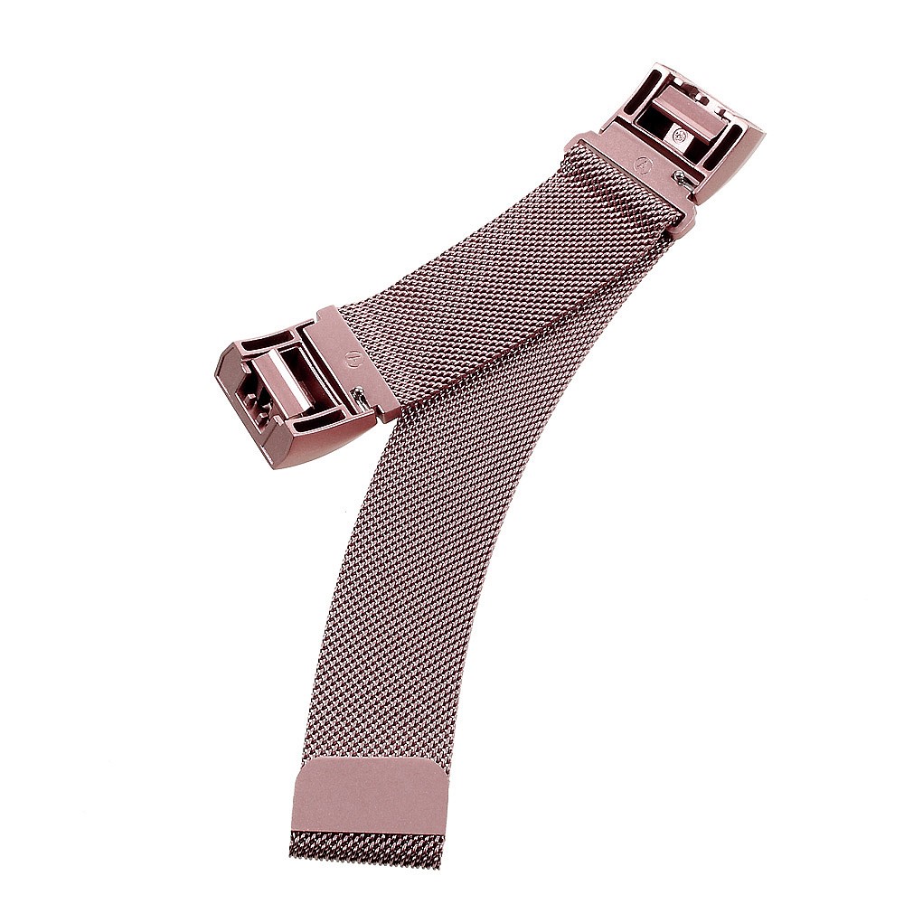 Stainless Steel Magnetic Milanese Watch Wrist Band for Fitbit Charge 2 - Pink-6