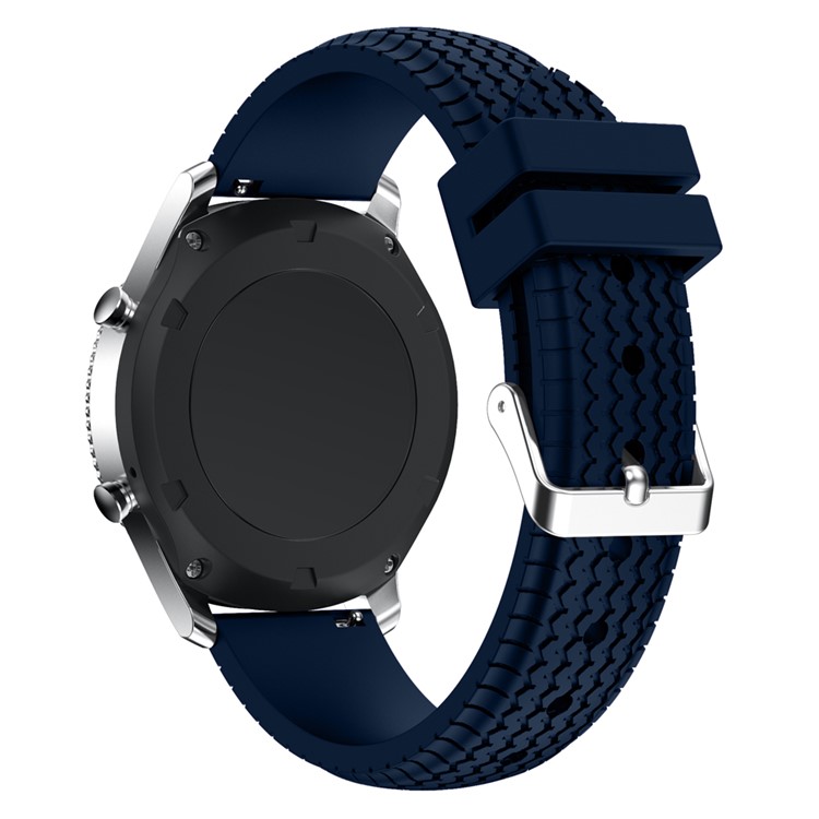 Cool Tyre Silicone Replacement Sport Strap for Samsung Gear S3 Frontier/Classic - Dark Blue-2