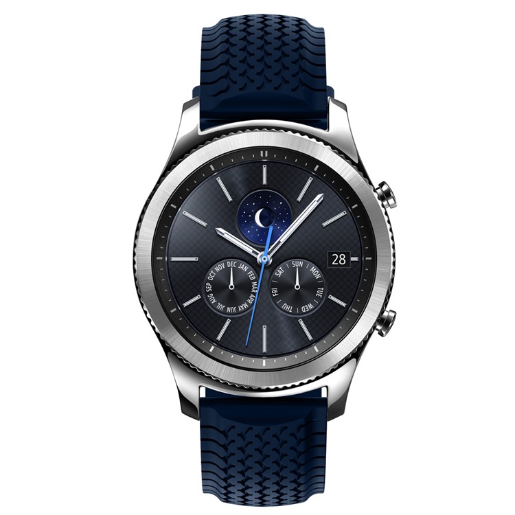 Cool Tyre Silicone Replacement Sport Strap for Samsung Gear S3 Frontier/Classic - Dark Blue-3