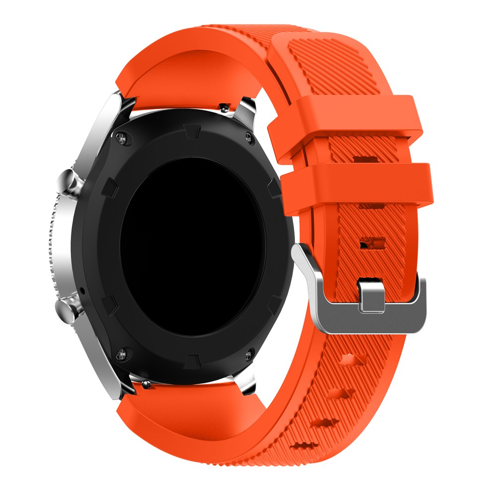 Soft Silicone Sports Watch Band for Samsung Gear S3 Frontier / S3 Classic - Orange Red-2