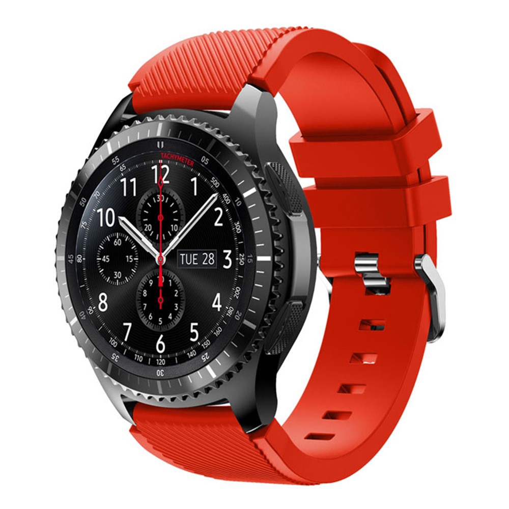 Flexible Sports Silicone Watch Strap for Samsung Gear S3 Frontier / S3 Classic - Red-3