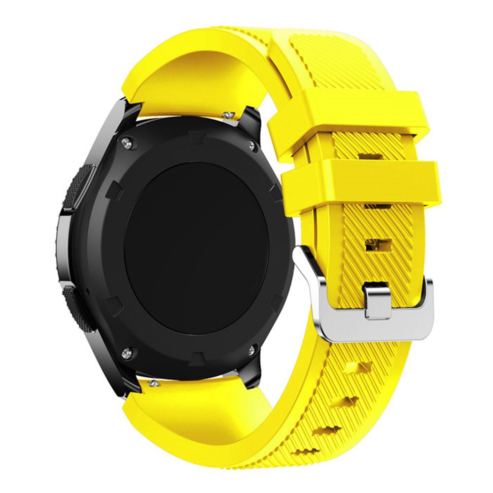 Flexible Silicone Sports Watch Strap for Samsung Gear S3 Frontier / S3 Classic - Yellow-2