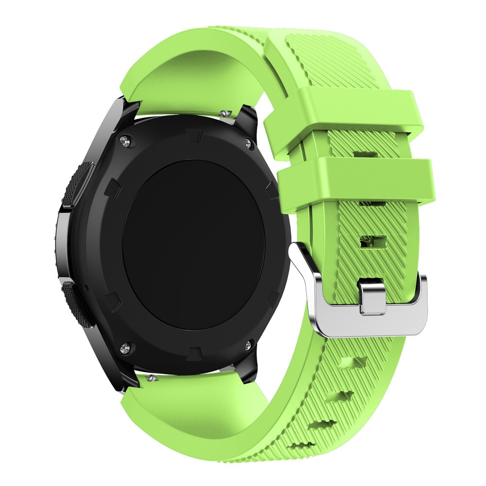 Substituto de Pulseira de Strap de 22 mm Silicone Sports Para Samsung Gear S3 Frontier / S3 Classic - Luz Verde