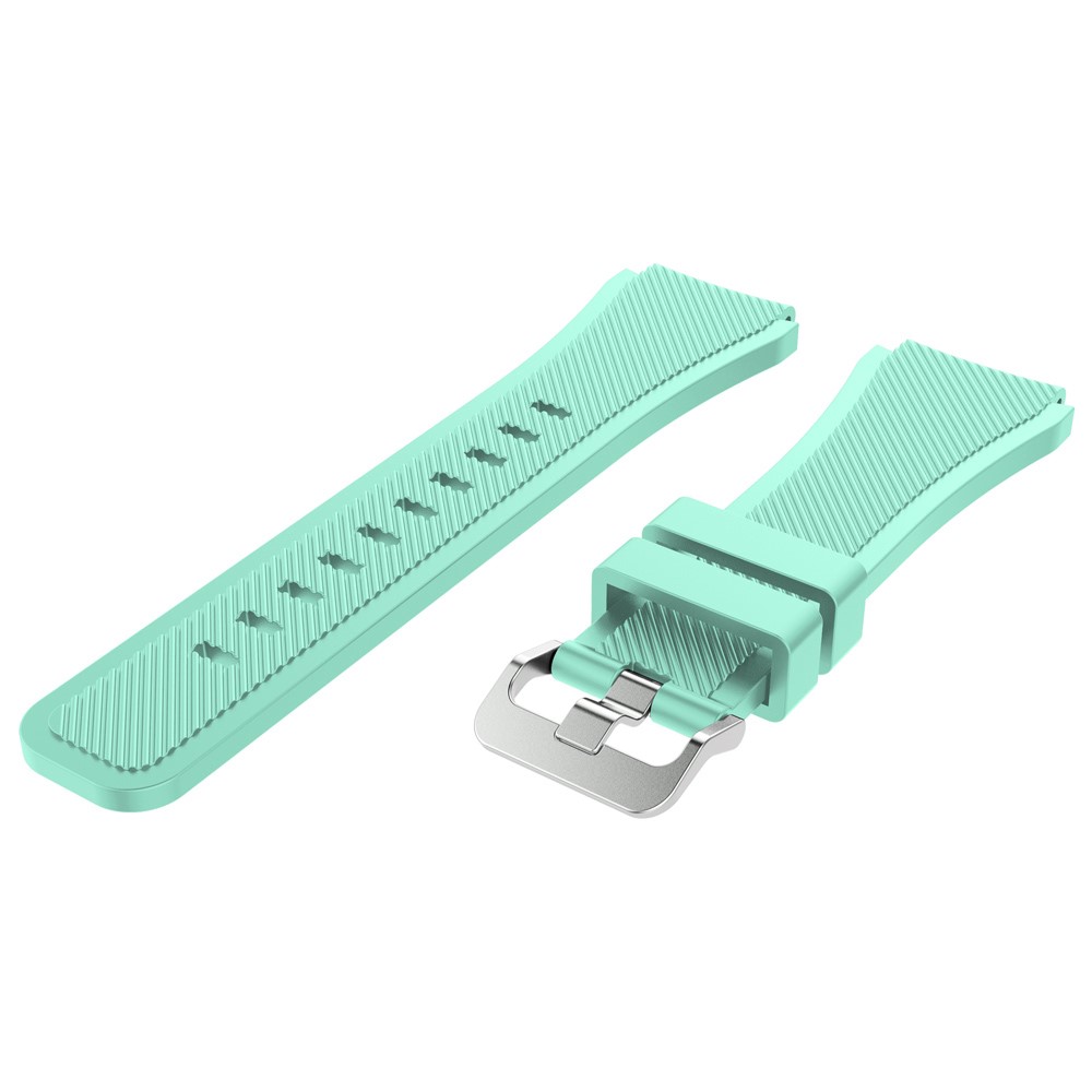 Flexible Silicone Sports Watch Band Replacement for Samsung Gear S3 Frontier / S3 Classic - Cyan-1
