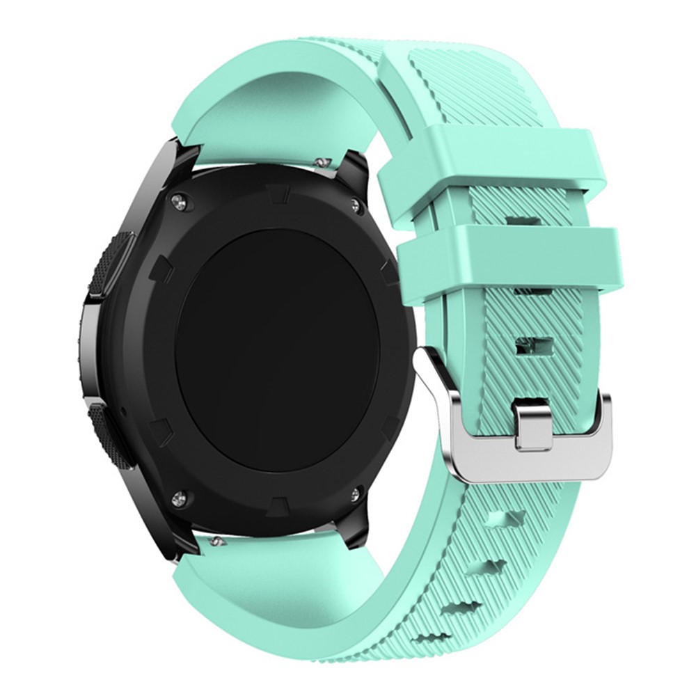 Flexible Silicone Sports Watch Band Replacement for Samsung Gear S3 Frontier / S3 Classic - Cyan-2