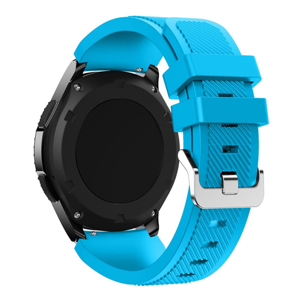 Trendy Soft Sports Silicone Watch Strap for Samsung Gear S3 Frontier / S3 Classic - Blue-2