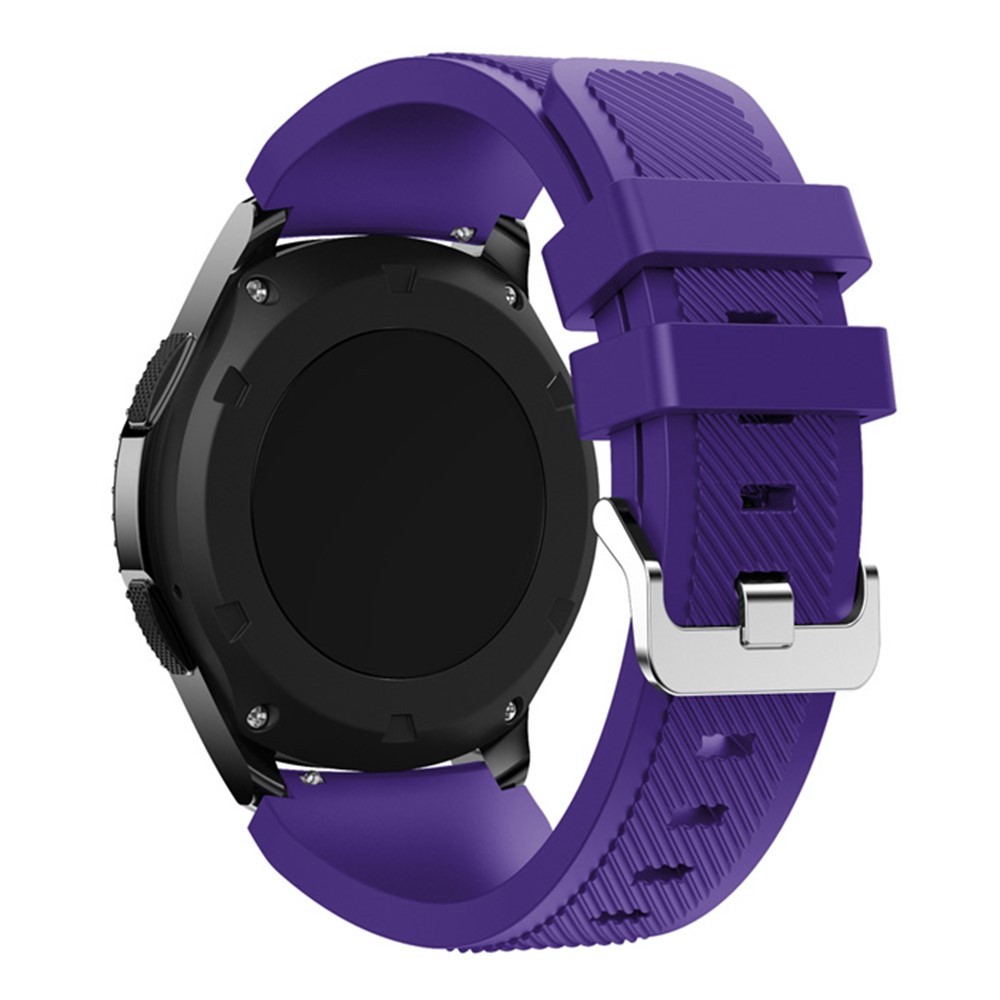 Trendy Sports Silicone Watch Band Replacement for Samsung Gear S3 Frontier / S3 Classic - Purple-2