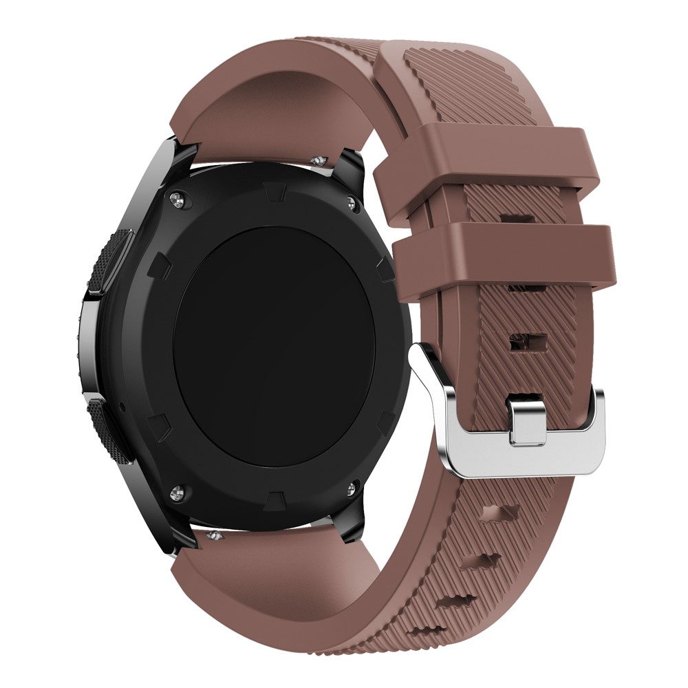 Reemplazo de la Muñeca de la Muñeca de la Muñequera de la Correa Deportiva Suave de 22 mm Para la Frontera de Samsung Gear S3 / S3 Classic - Café