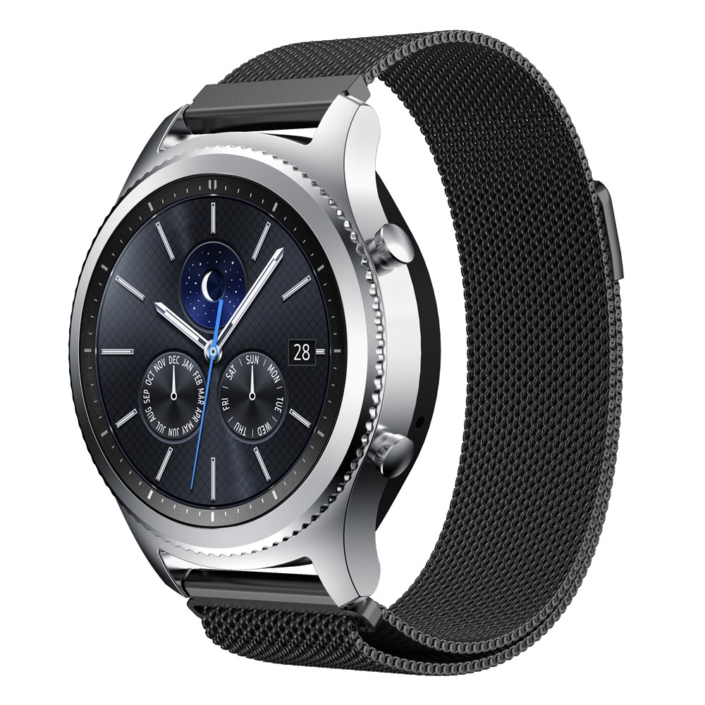 Luxury Milanese Stainless Steel Magnetic Watch Band for Samsung Gear S3 Frontier / S3 Classic - Black-4