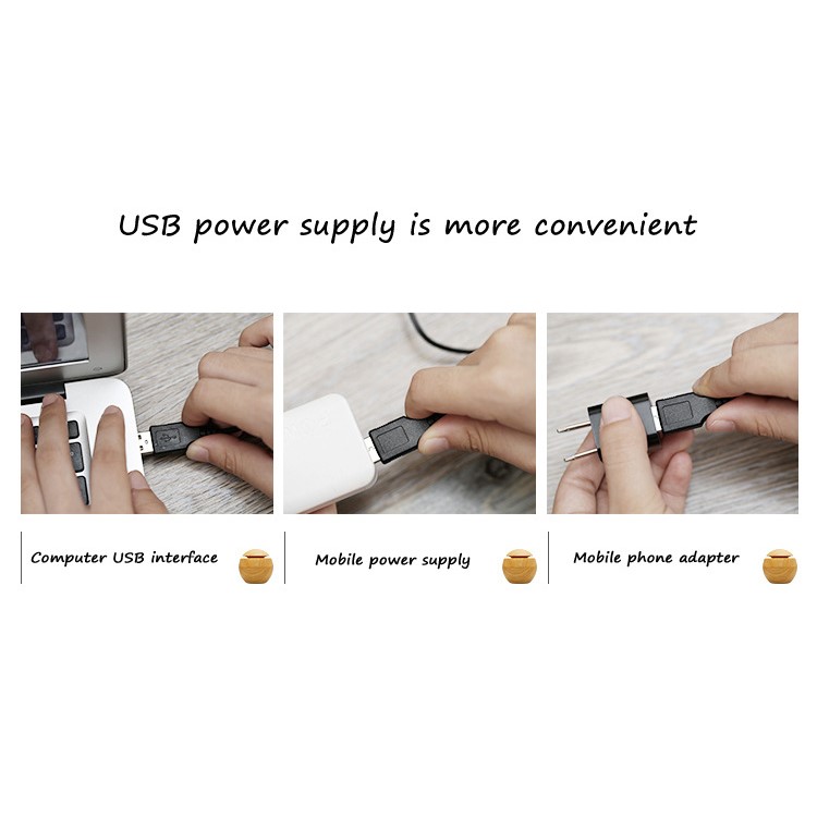FEA U8 Ultrasonic Aroma Diffuser Humidifier with LED Lights USB Power - Black-4