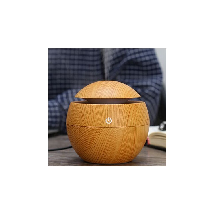 FEA U8 Aroma Diffuser Ultrasonic Humidifier with LED Lights Silent Operation USB Power - Light wood Grain-1