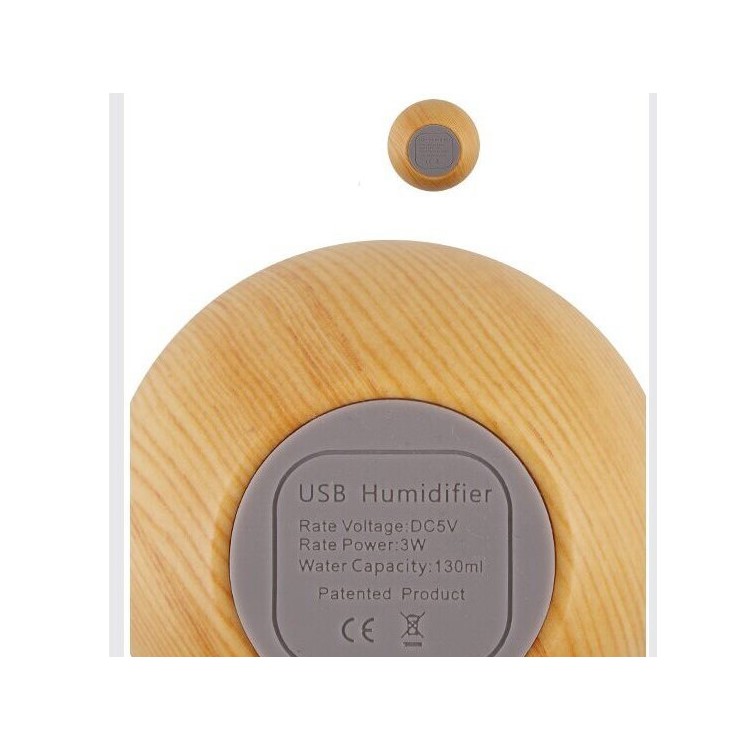 FEA U8 Aroma Diffuser Ultrasonic Humidifier with LED Lights Silent Operation USB Power - Light wood Grain-11
