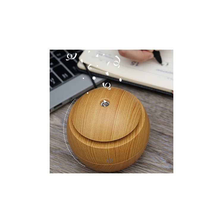 FEA U8 Aroma Diffuser Ultrasonic Humidifier with LED Lights Silent Operation USB Power - Light wood Grain-5