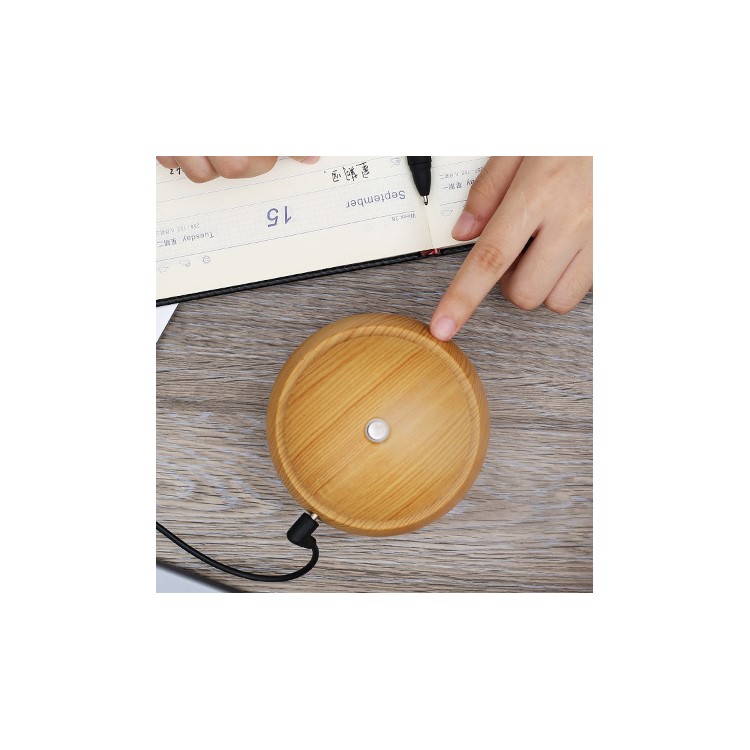 FEA U8 Aroma Diffuser Ultrasonic Humidifier with LED Lights Silent Operation USB Power - Light wood Grain-7