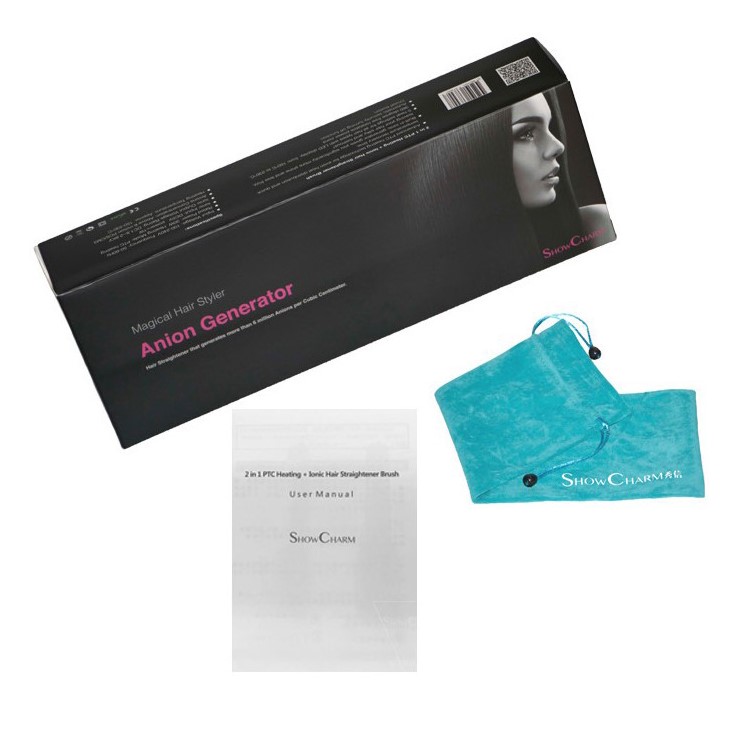 SHOWCHARM Anion Hair Straightener Como with LED Display - Black / EU Plug-10