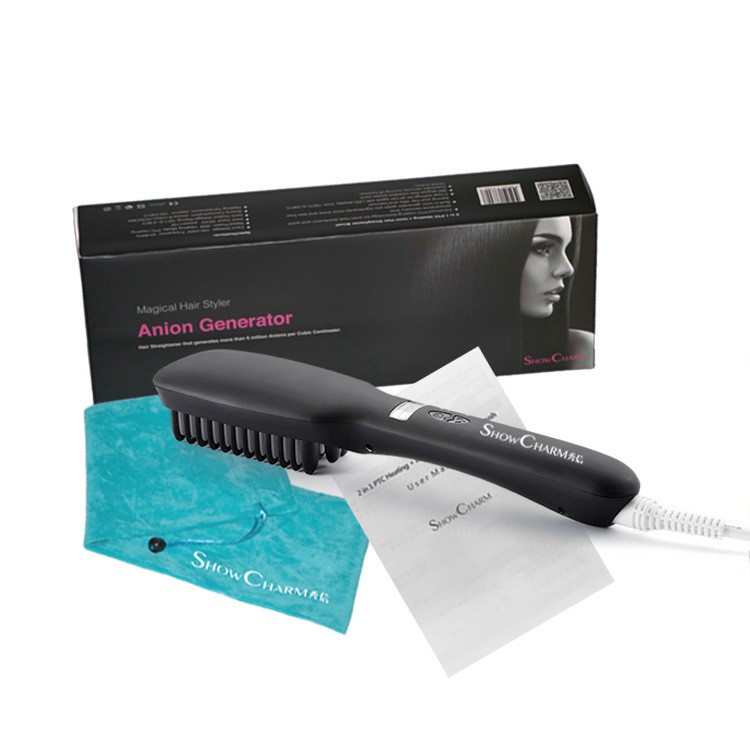 SHOWCHARM Anion Hair Straightener Como with LED Display - Black / EU Plug-11