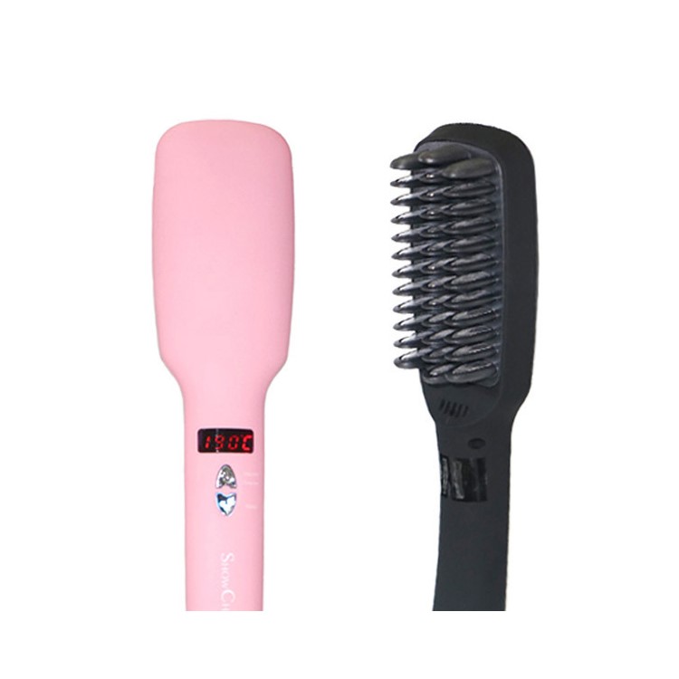 SHOWCHARM Anion Hair Straightener Como with LED Display - Black / EU Plug-7