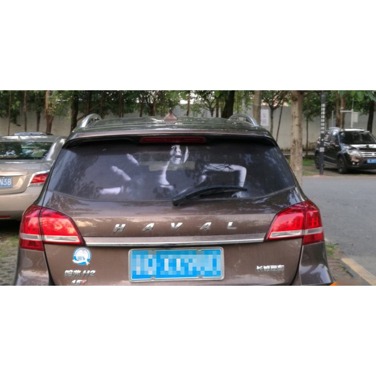 Innovative 3D Horrible Car Window Windshield Sticker, Size: 130 x 70cm - Style 1-2