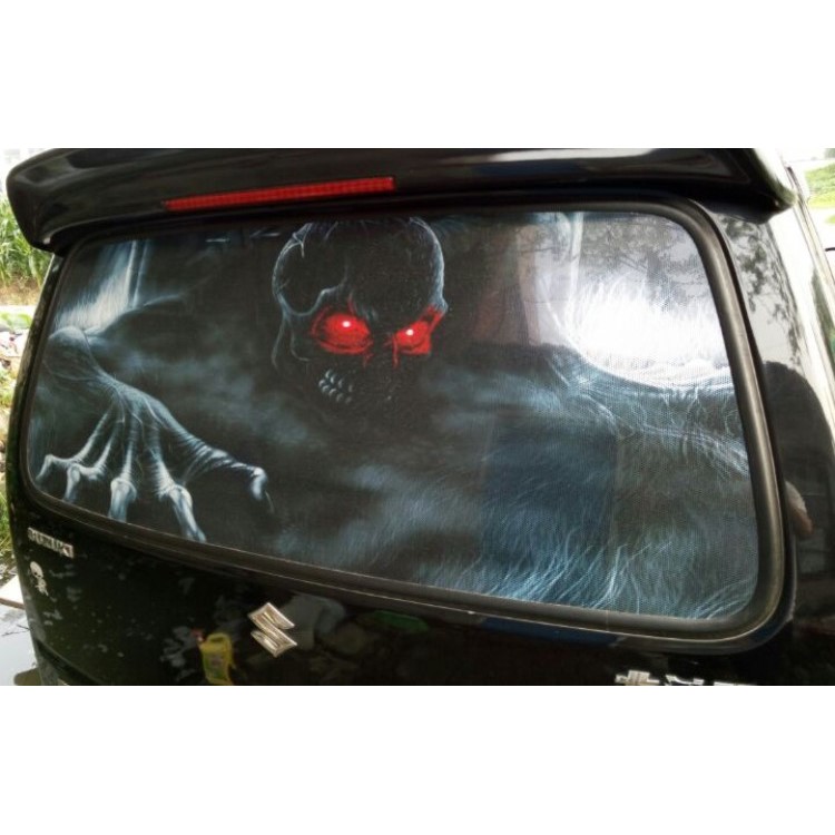 Innovative 3D Horrible Car Window Windshield Sticker, Size: 130 x 70cm - Style 1-5