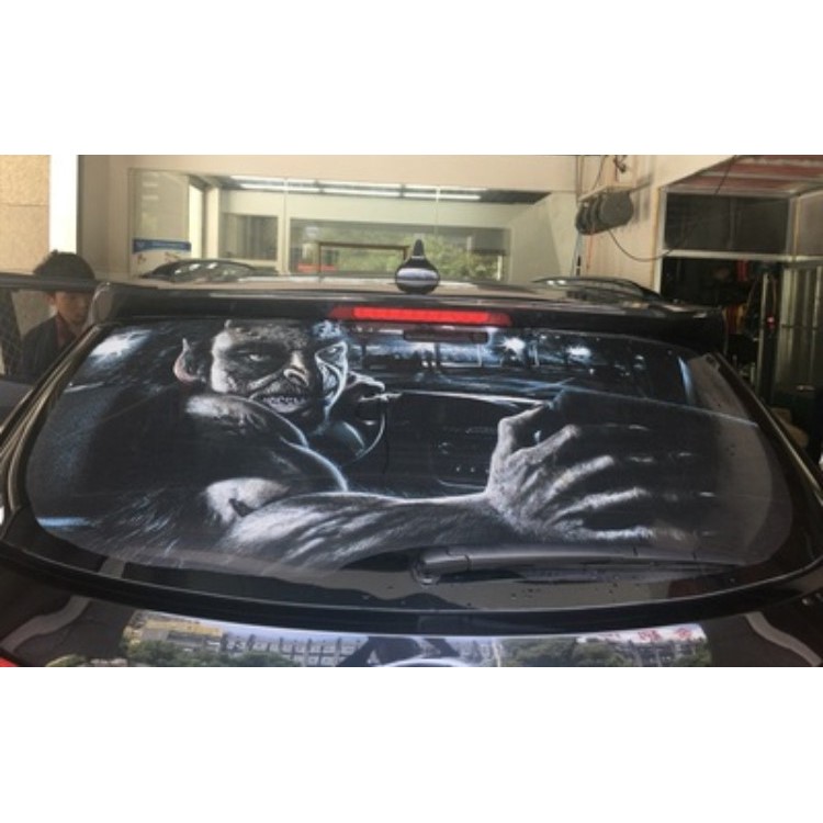 Innovative 3D Horrible Car Window Windshield Sticker, Size: 130 x 70cm - Style 1-8