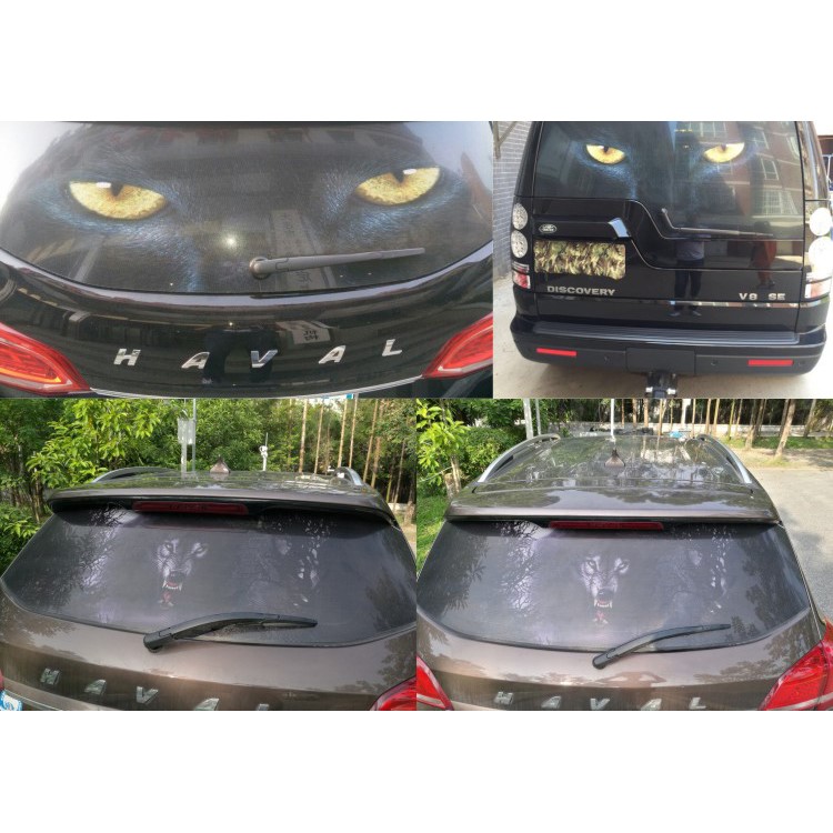 Innovative 3D Horrible Car Window Windshield Sticker, Size: 130 x 70cm - Style 1-9