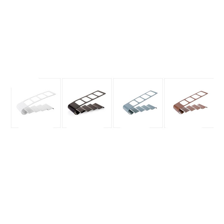 TV/Air Conditioner Remote Controller Stand 4-Slot Organizer - White-3