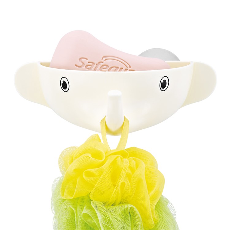 ANYA Adorable Elephant Plastic Soap Holder with Suction Cup-1