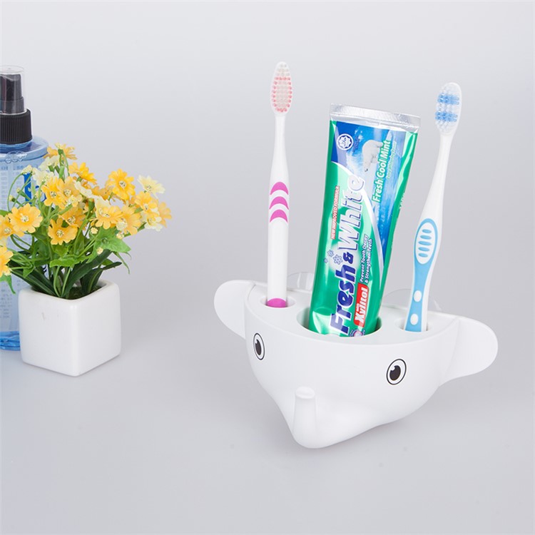 ANYA Cute Elephant Suction Toothbrush Holder-2