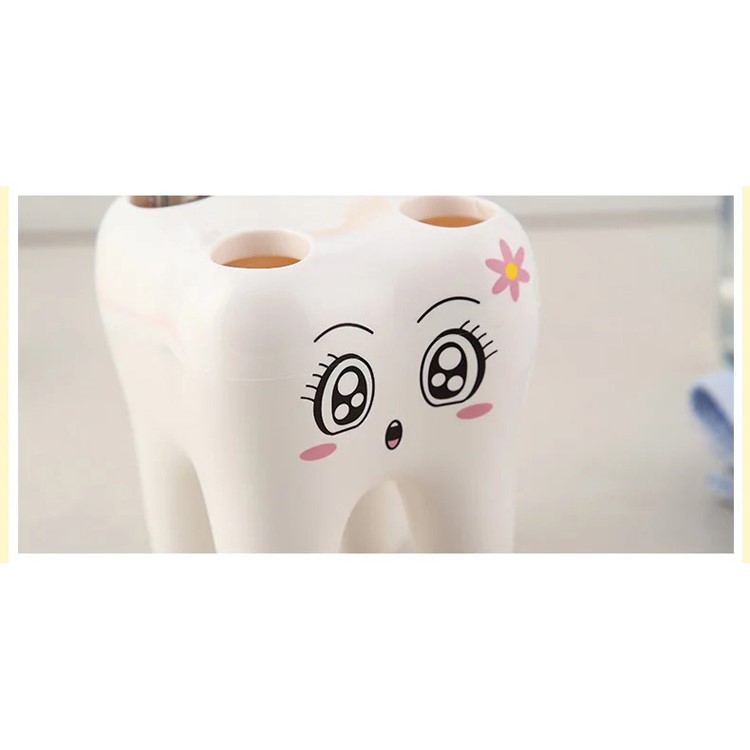 ANYA Cute Cartoon Tooth Shaped Toothbrush Holder for Children-10