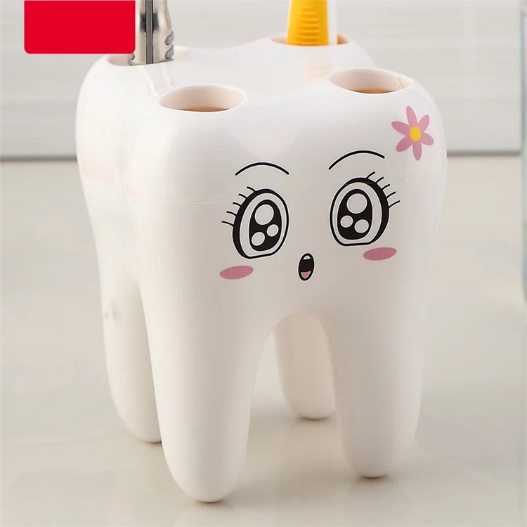 ANYA Cute Cartoon Tooth Shaped Toothbrush Holder for Children-3