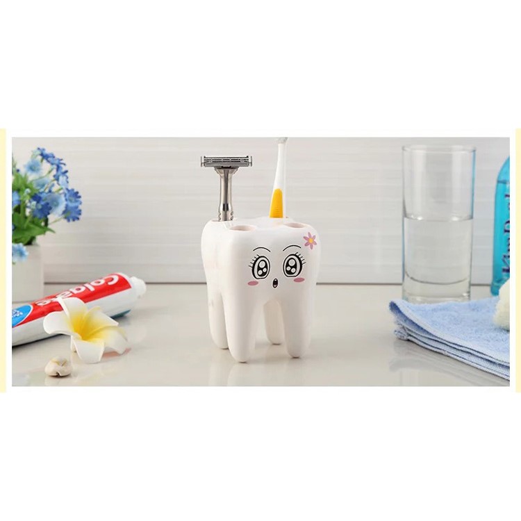 ANYA Cute Cartoon Tooth Shaped Toothbrush Holder for Children-6