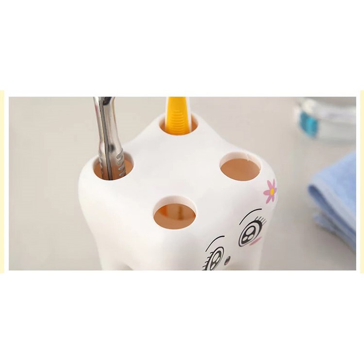 ANYA Cute Cartoon Tooth Shaped Toothbrush Holder for Children-7