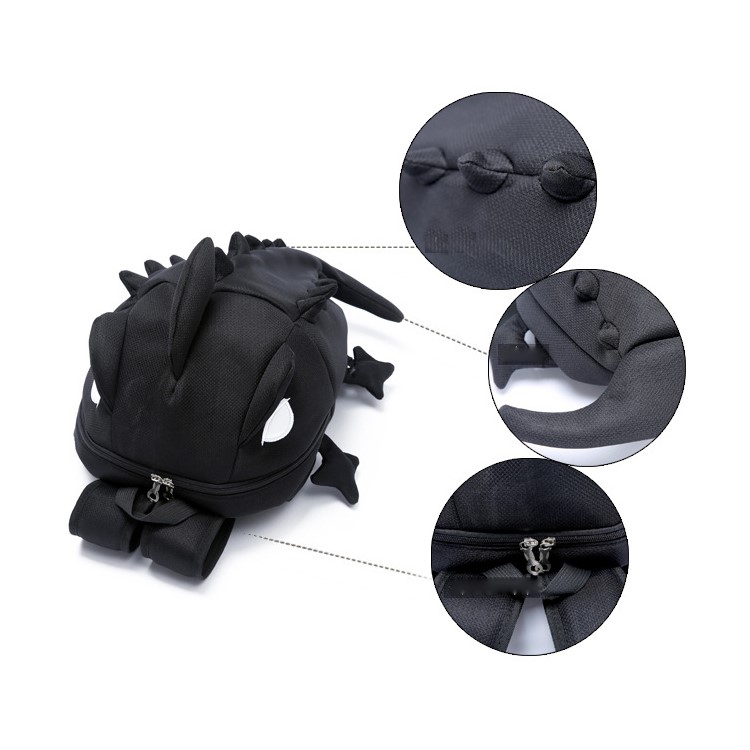 Dinosaur Monster Backpack Students Backpacking Packs, Size: 56 x 35cm - Black-5