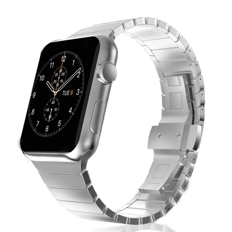 Luxury 316L Stainless Steel Watch Band Replacement for Apple Watch Series 4 44mm / Series 3 / 2 / 1 42mm - Silver Color-2
