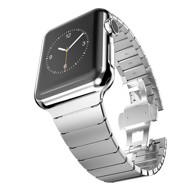 Luxury 316L Stainless Steel Watch Band Replacement for Apple Watch Series 4 44mm / Series 3 / 2 / 1 42mm - Silver Color-3