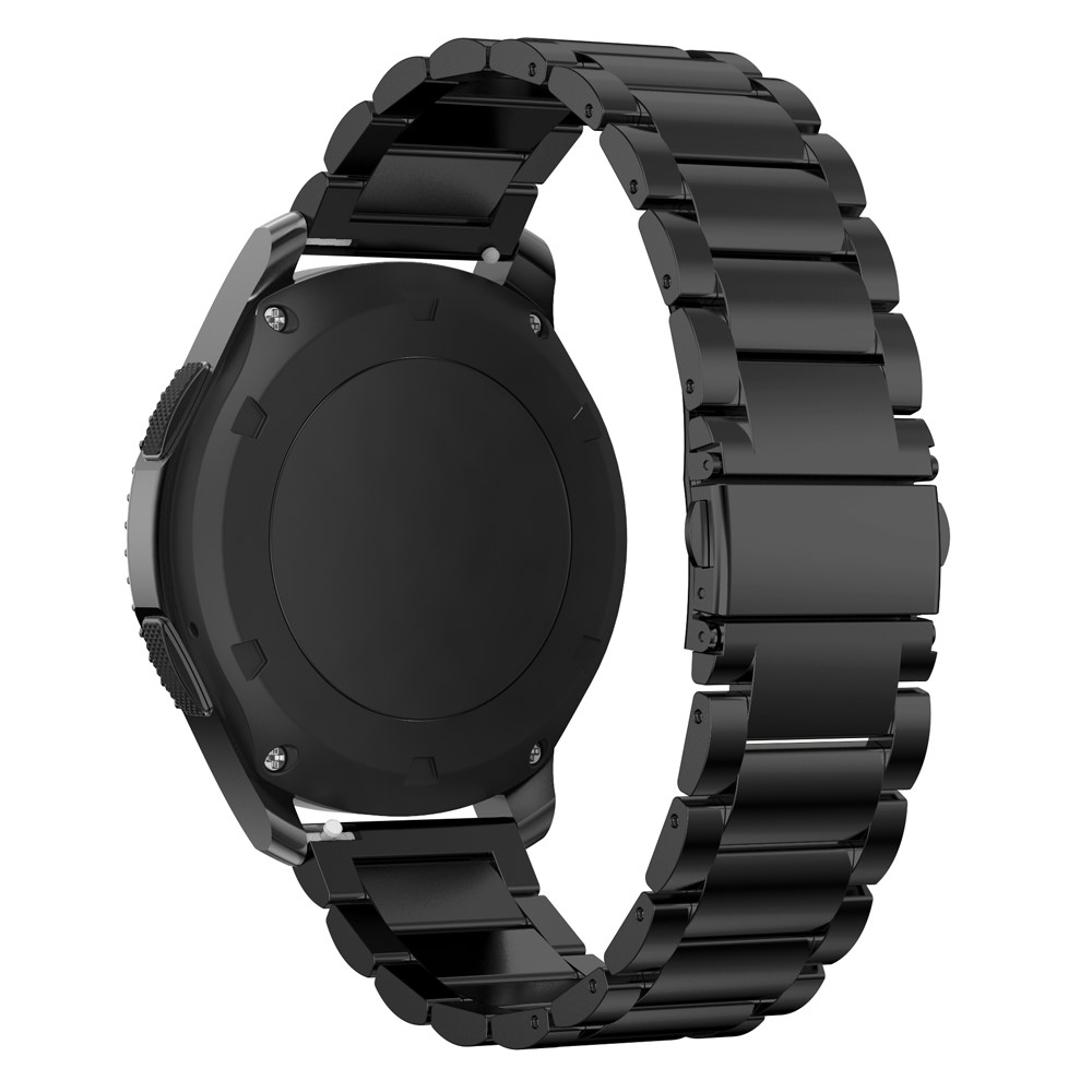 Banda De Reloj De Acero Inoxidable Clásico Universal De 22 Mm Para Samsung Gear S3 Frontier / Garmin Active, Etc. - Negro