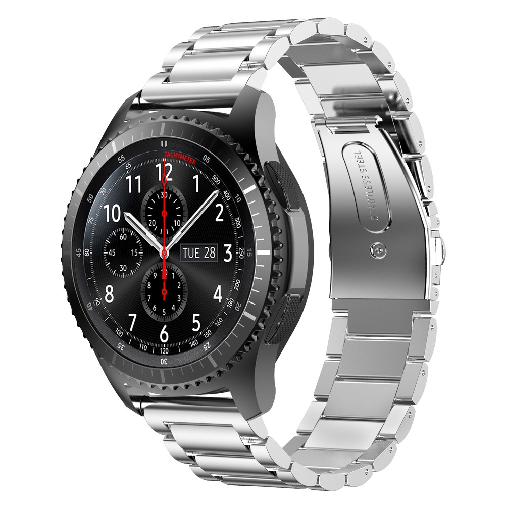 Klassisches Edelstahlbandarmband Für Samsung-Gang S3 Frontier - Silberfarbe-4