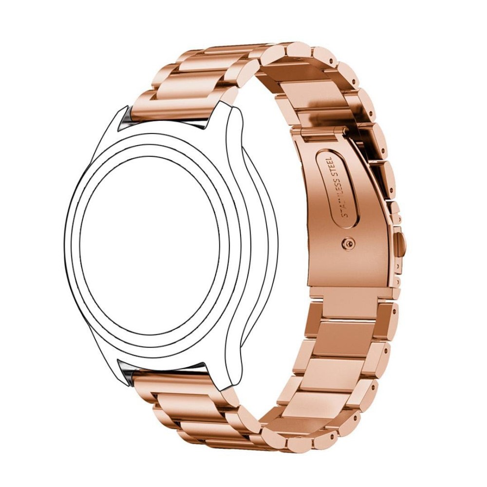 Classic Stainless Steel Watchband Wrist Strap for Samsung Gear S3 Frontier - Rose Gold Color-3