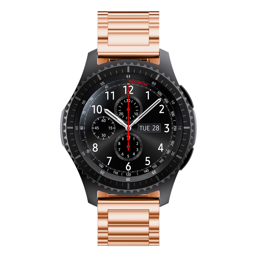 Classic Stainless Steel Watchband Wrist Strap for Samsung Gear S3 Frontier - Rose Gold Color-6
