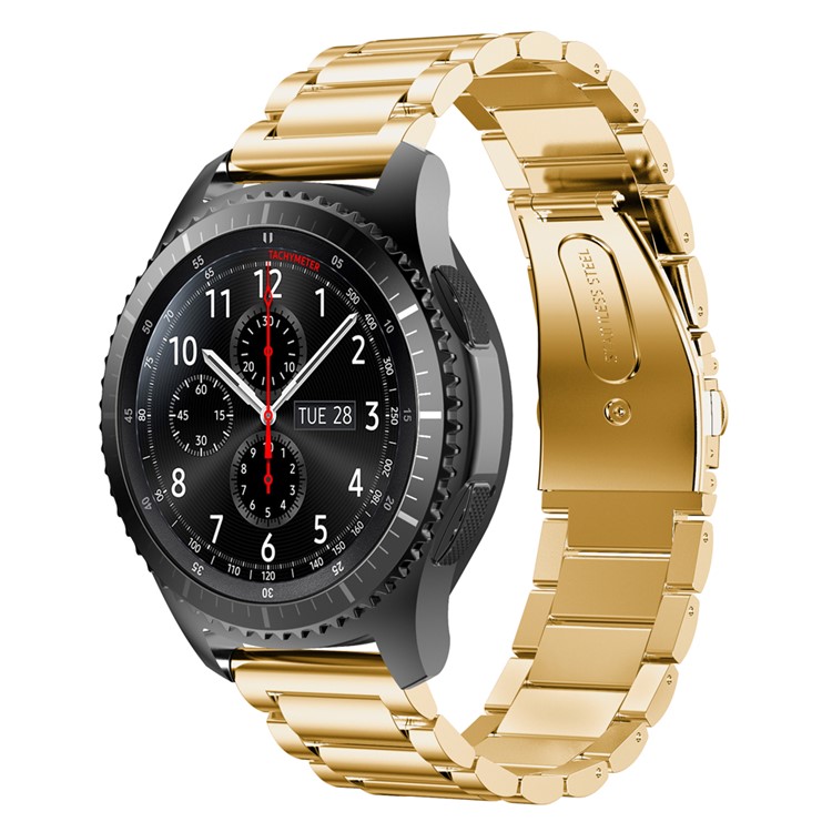Luxus Edelstahlarmbanduhrband Für Samsung-Gang S3 Grenze - Goldfarben-3