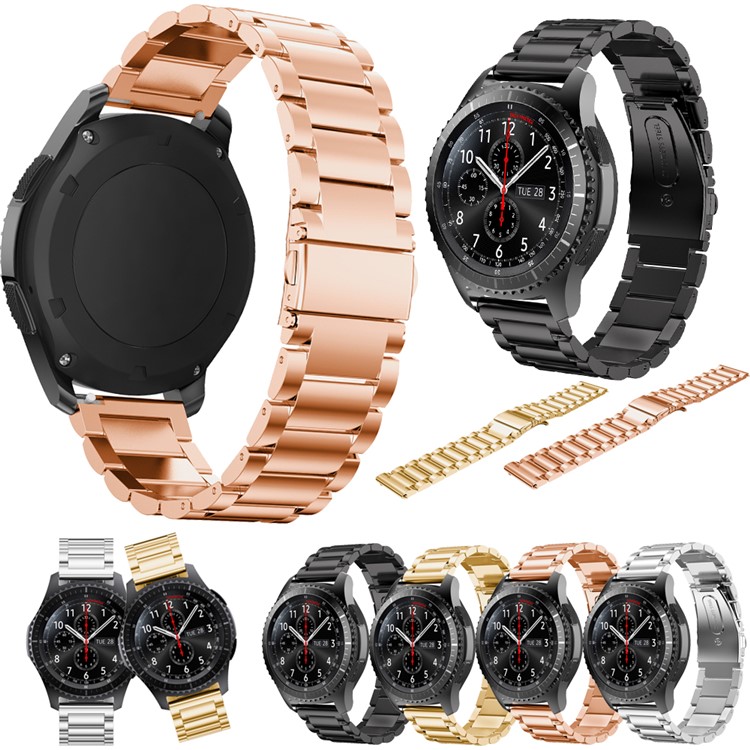 Luxus Edelstahlarmbanduhrband Für Samsung-Gang S3 Grenze - Goldfarben-8