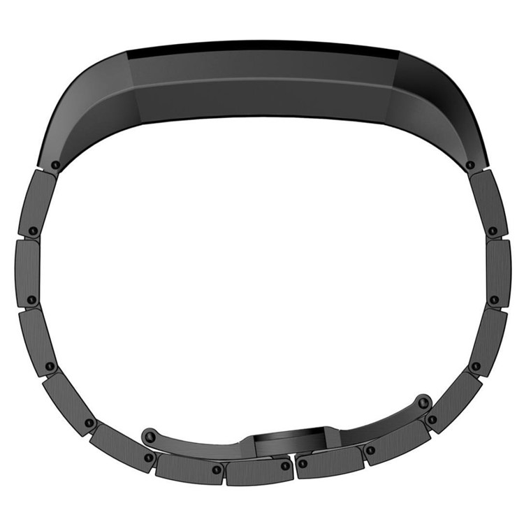 Stainless Steel Replacement Smart Watchband for Fitbit Alta - Black-2
